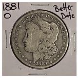 1881O Silver Morgan Dollar