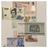 Banknotes - see details for list
