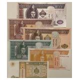 Banknotes from Mongolia