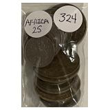 ~25 Africa Coins