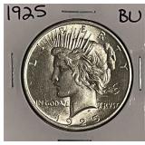 1925 Silver UNC PEACE Dollar