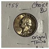 1958 Silver Wash. Quarter