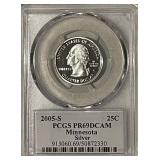 Cert. PF69 DCAM Silver 2003S MN 25c