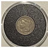 1865 Three Cent Piece