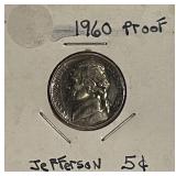 1960 PROOF Jefferson Nickel