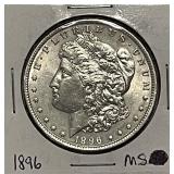 Mint State 1896 Silver Morgan Dollar