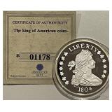 Cert. Ldt.Ed. .999 Silver 20gr. PROOF