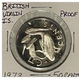 1973 PROOF Br.V.Islands 50 Cents