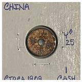 China Empire Cash Cir. 1909