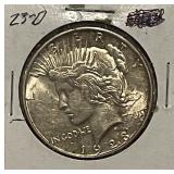 1923D Silver PEACE Dollar