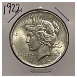 1922 Silver PEACE Dollar