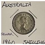 Silver 1960 Australia Shilling