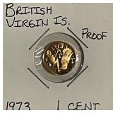 1973 PROOF Br.V.Islands Cent