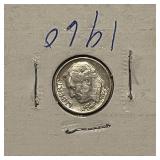 1960 Silver Roosevelt Dime