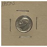 1953S Silver Roosevelt Dime