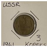 Highly Collectable USSR 1961 3 Kopeks