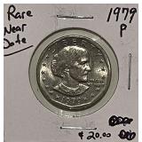 UNC 1979P Wide Rim Varitey SBA Dollar