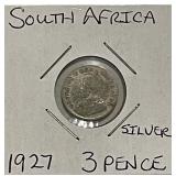 Silver 1927 S.Africa 3 Pence