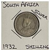 Silver 1932 S.Africa Shilling