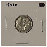 1943D Silver Mercury Dime