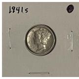 1941S Silver Mercury Dime