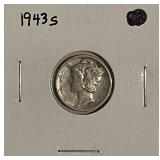 1943S Silver Mercury Dime