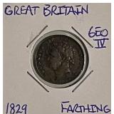 1829 Gr.Brit. Farthing George III