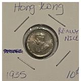 1935 Hong Kong 10C George V