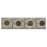 (4) 1st Year Issue Germany 10 Pf