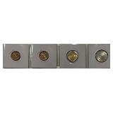 (4) Select 1964 Pakistan UNC Coins