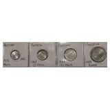(4) Select Pakistan UNC Coins