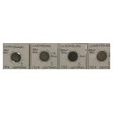 (4) Luxembourg Coins