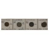 (4) Luxembourg Coins