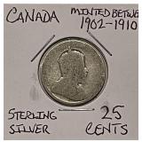 Sterling Silver Canada Quarter