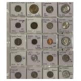 (20) World Coins - several countries