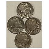 (4) Buffalo Nickels 1926,26,36,36D