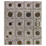 (20) World Coins - several countries