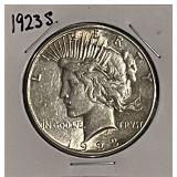 1923S Silver PEACE Dollar
