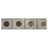 (4) Early 20th Cent. Philippines Coins