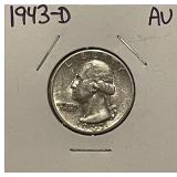 1943D Silver Wash. Quarter