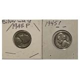 Two Silver War Nickels
