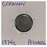 Germany 1874C Pfennig