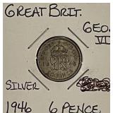 Silver 1946 Gr.Brit 3 Pence