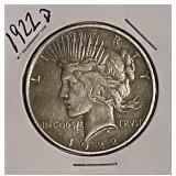 1922D Silver PEACE Dollar