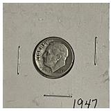 1947 Silver Roosevelt Dime