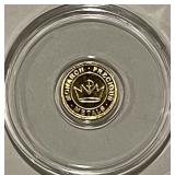GOLD 1/2 Gram .9999 Monarch Metals