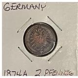 Germany 1874A 2 Pfennig