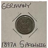 Germany 1897A 5 Pfennig