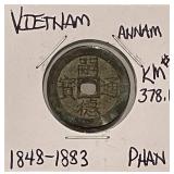1848-1883 Vietnam Phan KM#378.1