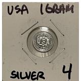 1 Gram Silver Art Bar